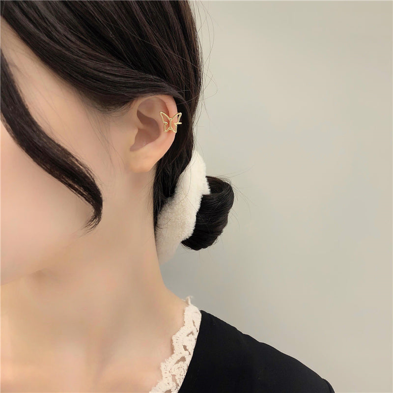 Dainty Gold Butterfly Ear Cuffs