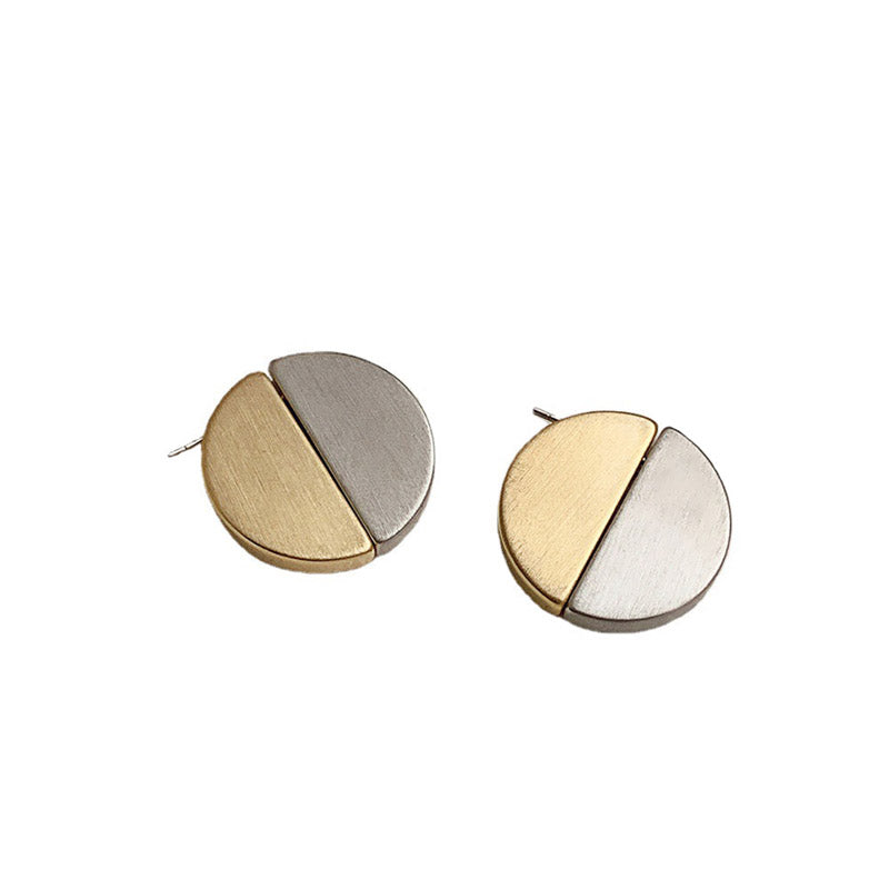 Luna Half-moon Contrast Earrings