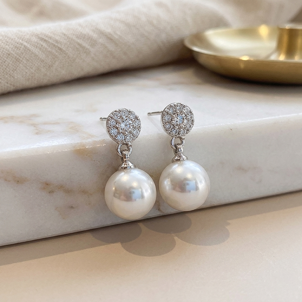 Nova Pearl Stud Earrings
