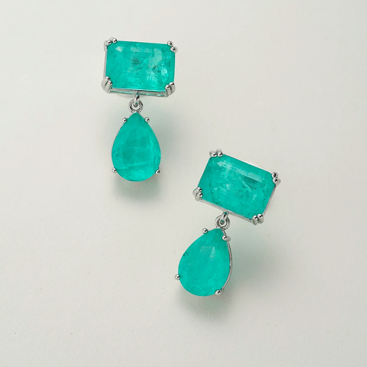 Azure Glow Drop Earrings