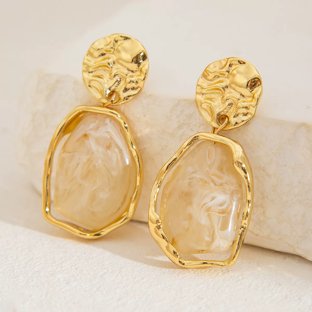 Aurora Stone Drop Earrings