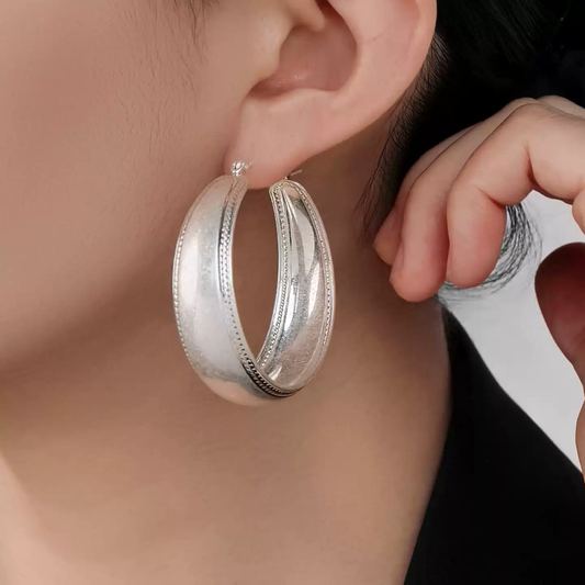 Sofia Oval Hoop Earrings
