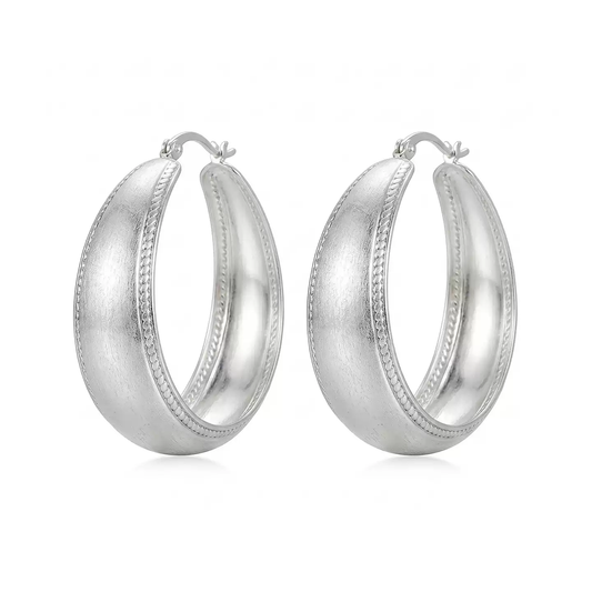 Sofia Oval Hoop Earrings