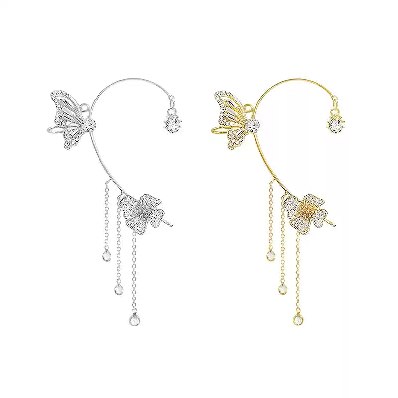 Elara Butterfly Ear Cuffs
