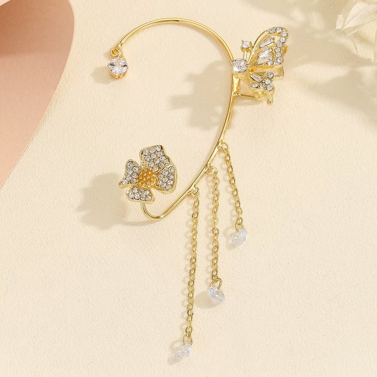 Elara Butterfly Ear Cuffs