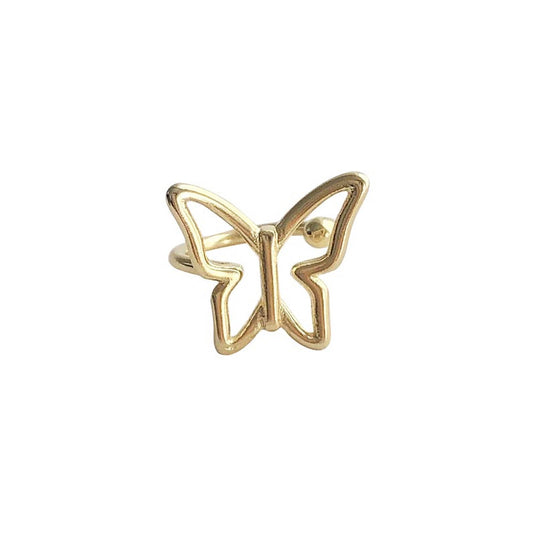 Dainty Gold Butterfly Ear Cuffs