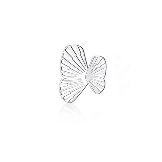 Sophia Butterfly Wings Stud Earrings [Silver]