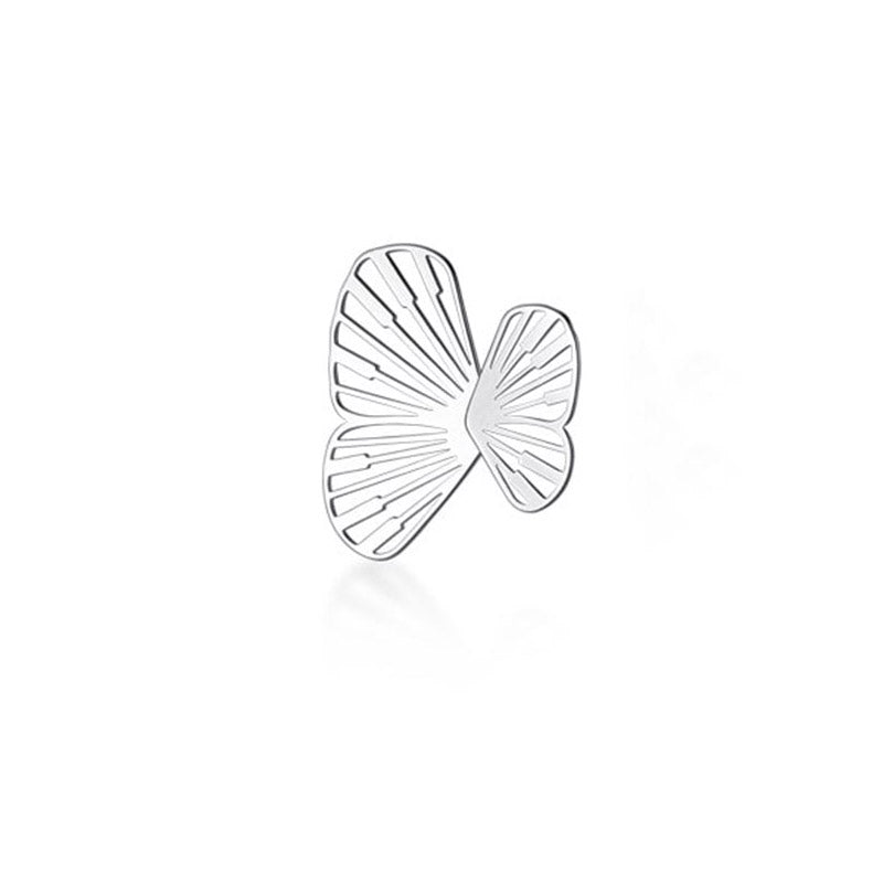 Sophia Butterfly Wings Stud Earrings [Silver]